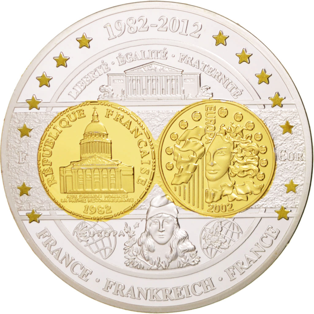 France, Medal, The Fifth Republic, Politics, Society, War, , Silver