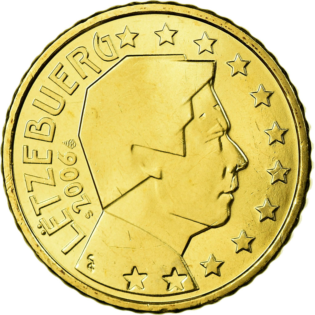 [#699726] Luxemburg, 50 Euro Cent, 2006, STGL, Messing, KM:80