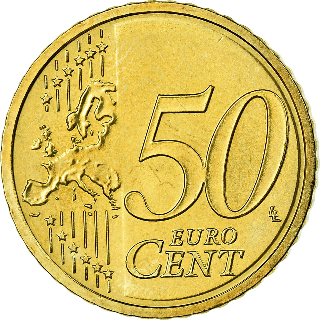 Bundesrepublik Deutschland, 50 Euro Cent, 2008, UNZ, Messing, KM:256