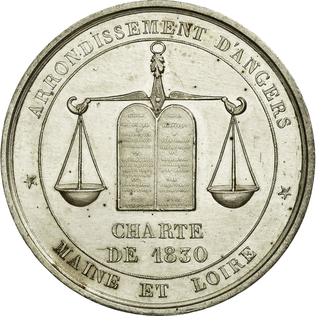 France, Token, Notary, 1830, , Silver, Lerouge:18
