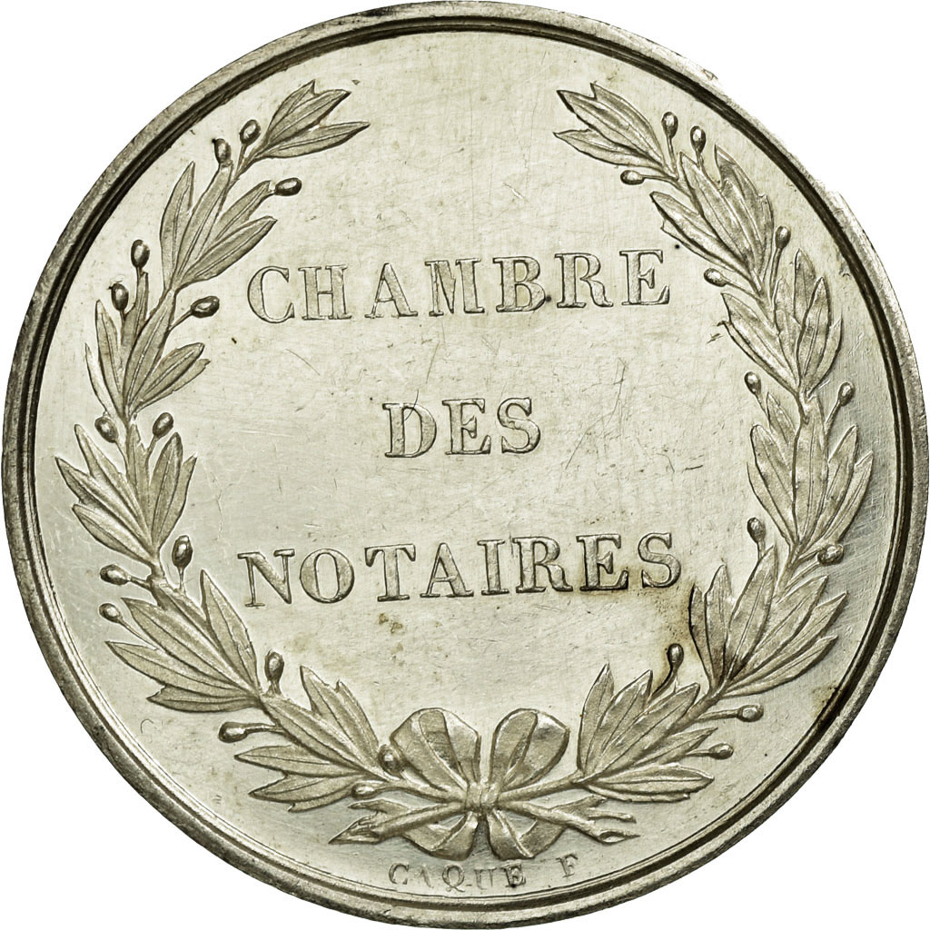 France, Token, Notary, 1830, , Silver, Lerouge:18