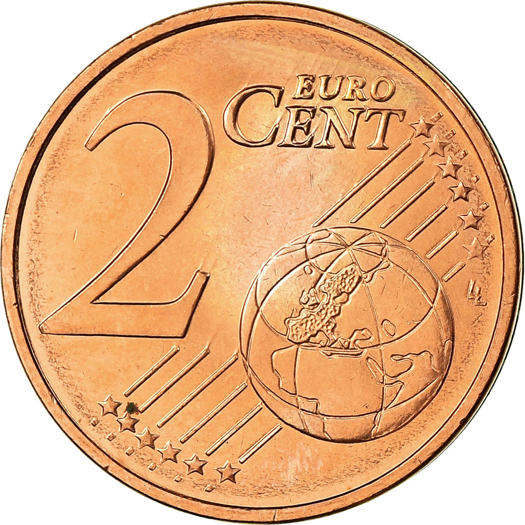 Griechenland, 2 Euro Cent, 2010, VZ, Copper Plated Steel, KM:182
