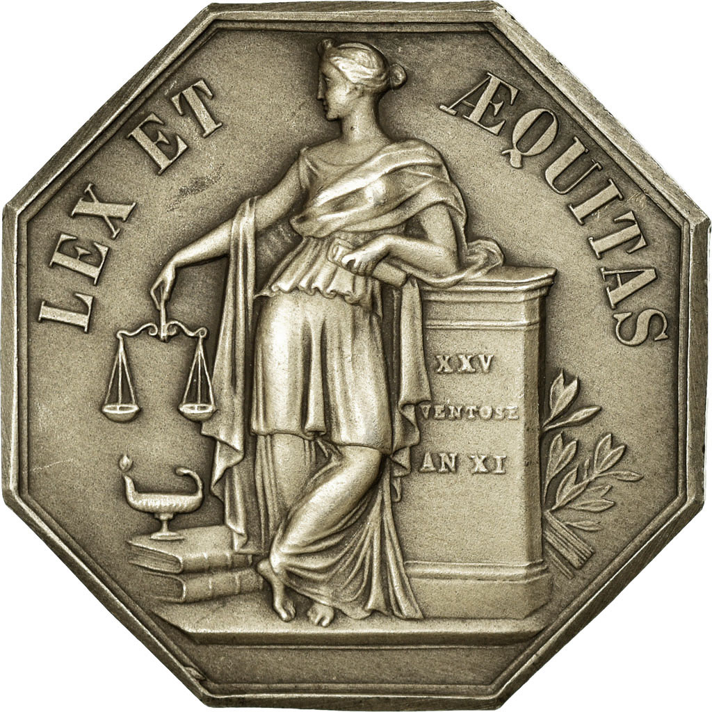 France, Token, Notary, , Silver