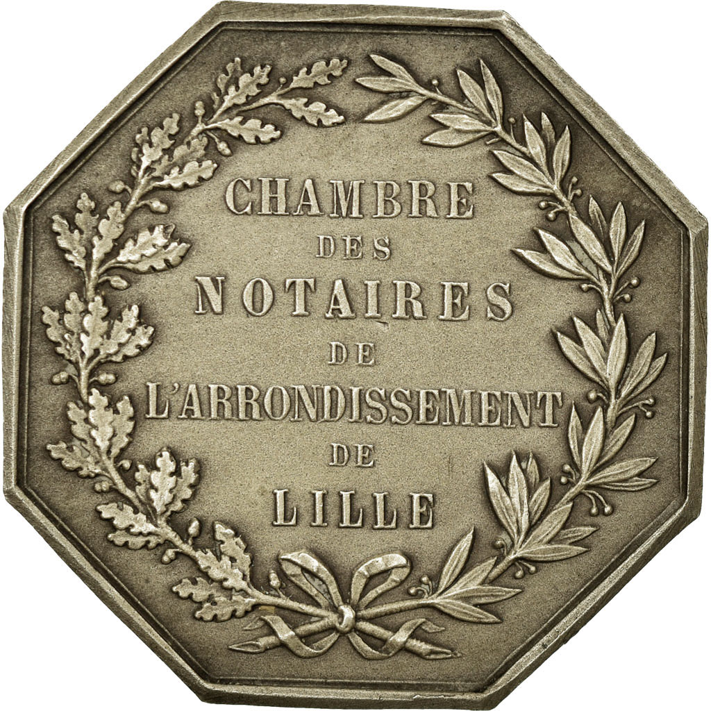 France, Token, Notary, , Silver