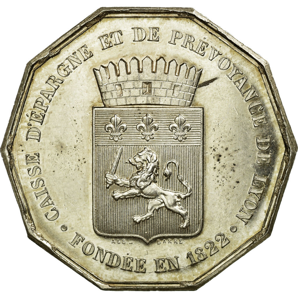France, Token, Savings Bank, , Silver, Jacqmin:44