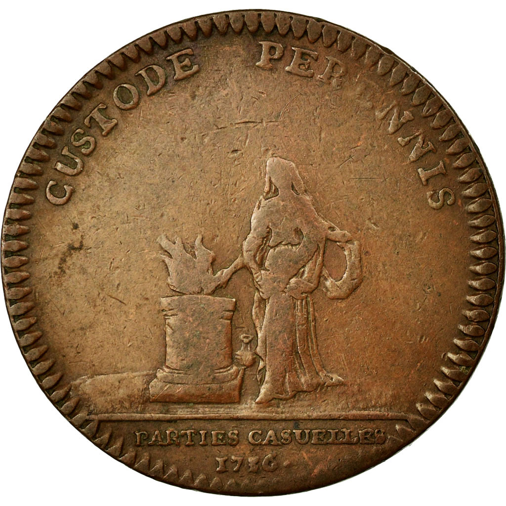 France, Token, Royal, 1736, , Copper, Feuardent:2769