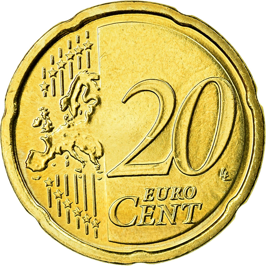 IRELAND REPUBLIC, 20 Euro Cent, 2007, STGL, Messing, KM:48