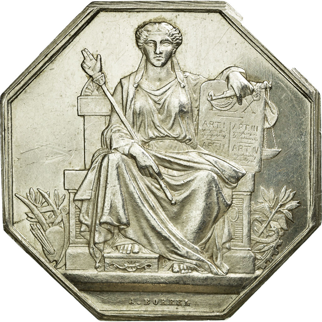 France, Token, Notary, , Silver, Lerouge:354