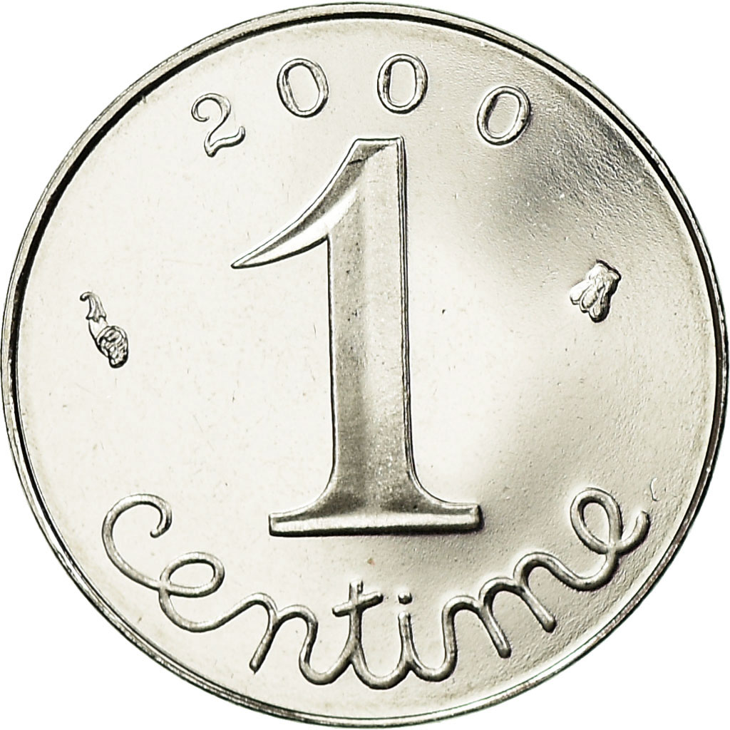 Coin, France, Épi, Centime, 2000, Paris, Proof, , Stainless Steel