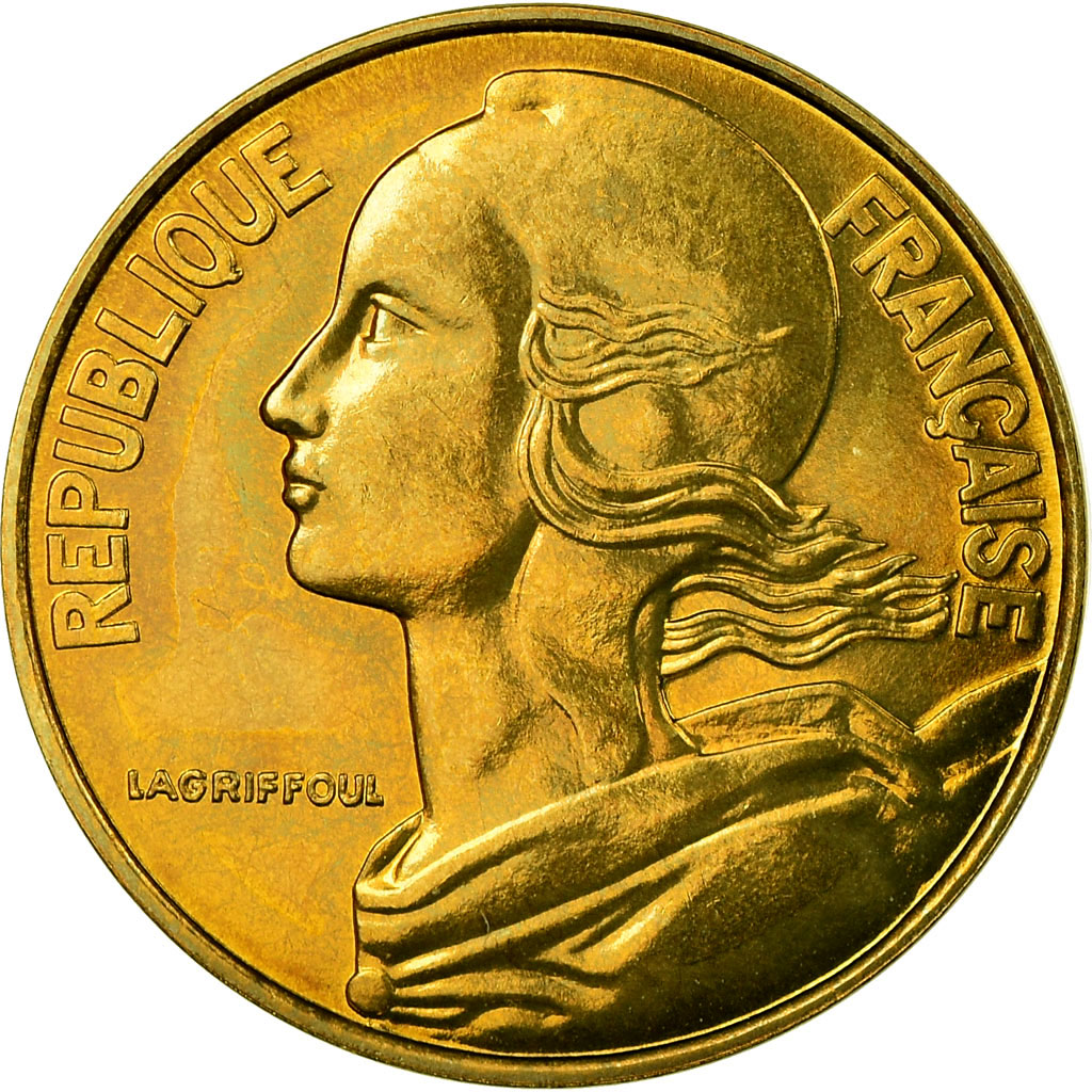 Monnaie, France, Marianne, 20 Centimes, 1987, Paris, FDC, Aluminum-Bronze