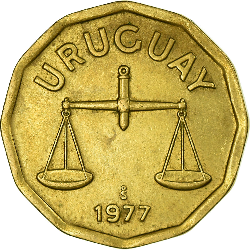 Coin, Uruguay, 50 Centesimos, 1977, Santiago, , Aluminum-Bronze, KM:68