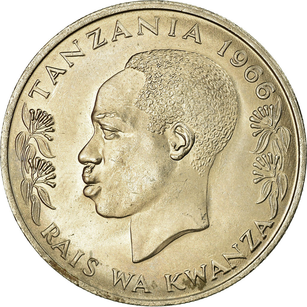 [#709177] Coin, Tanzania, Shilingi, 1966, AU(55-58), Copper-nickel, KM:4