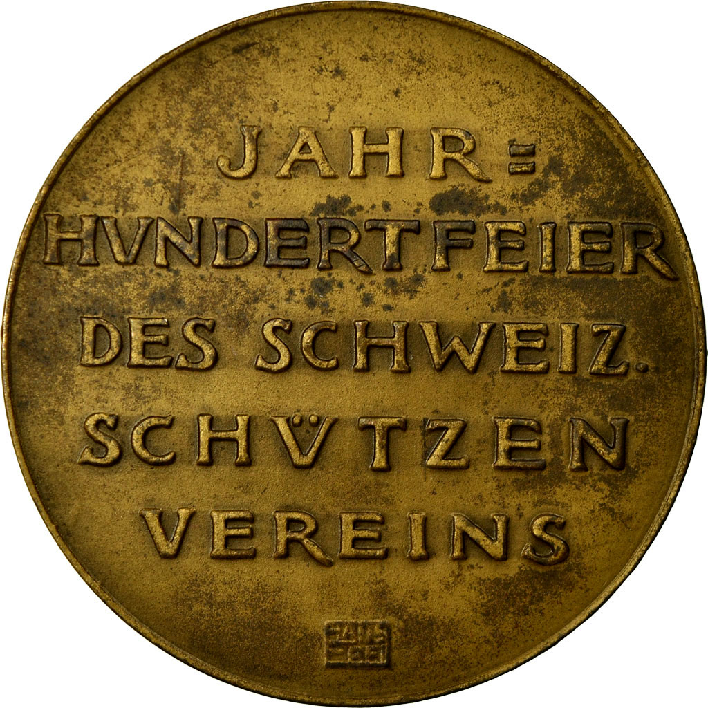 Switzerland, Medal, Jahr Hundertfeier des Schweiz. Schützenvereins, Aarau