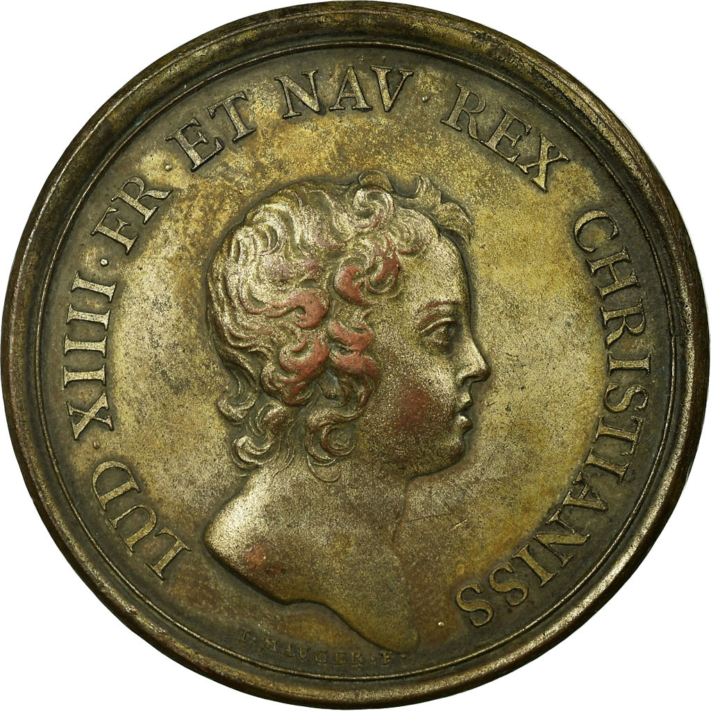 Frankrijk, Medaille, Louis XIV, Prise de Trente Villes, 1644, Mauger, ZF, Koper