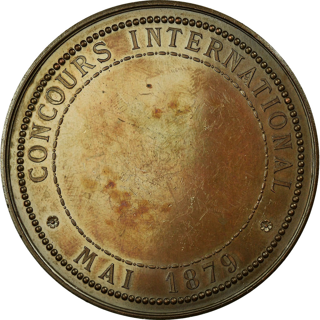 France, Medal, Concours International de Sciences, Ville de Lille, 1879