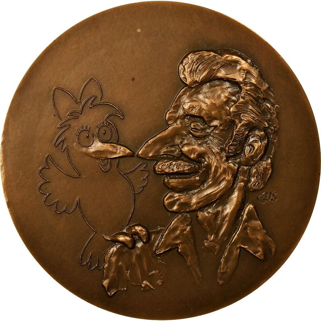 France, Medal, Bande Dessinée, Jeunesse, Barberousse, 1979, Gus, , Bronze