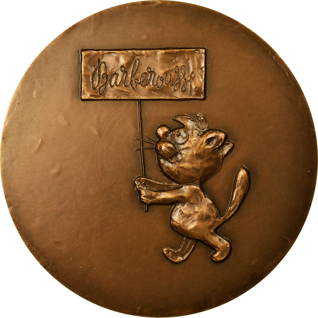 France, Medal, Bande Dessinée, Jeunesse, Barberousse, 1979, Gus, , Bronze