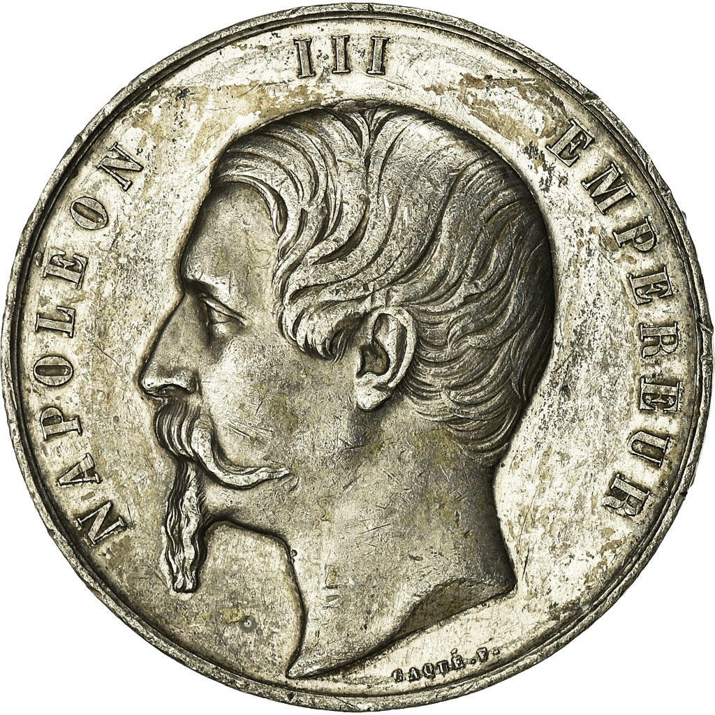 France, Medal, Second Empire, Exposition Universelle, Palais de l'Industrie