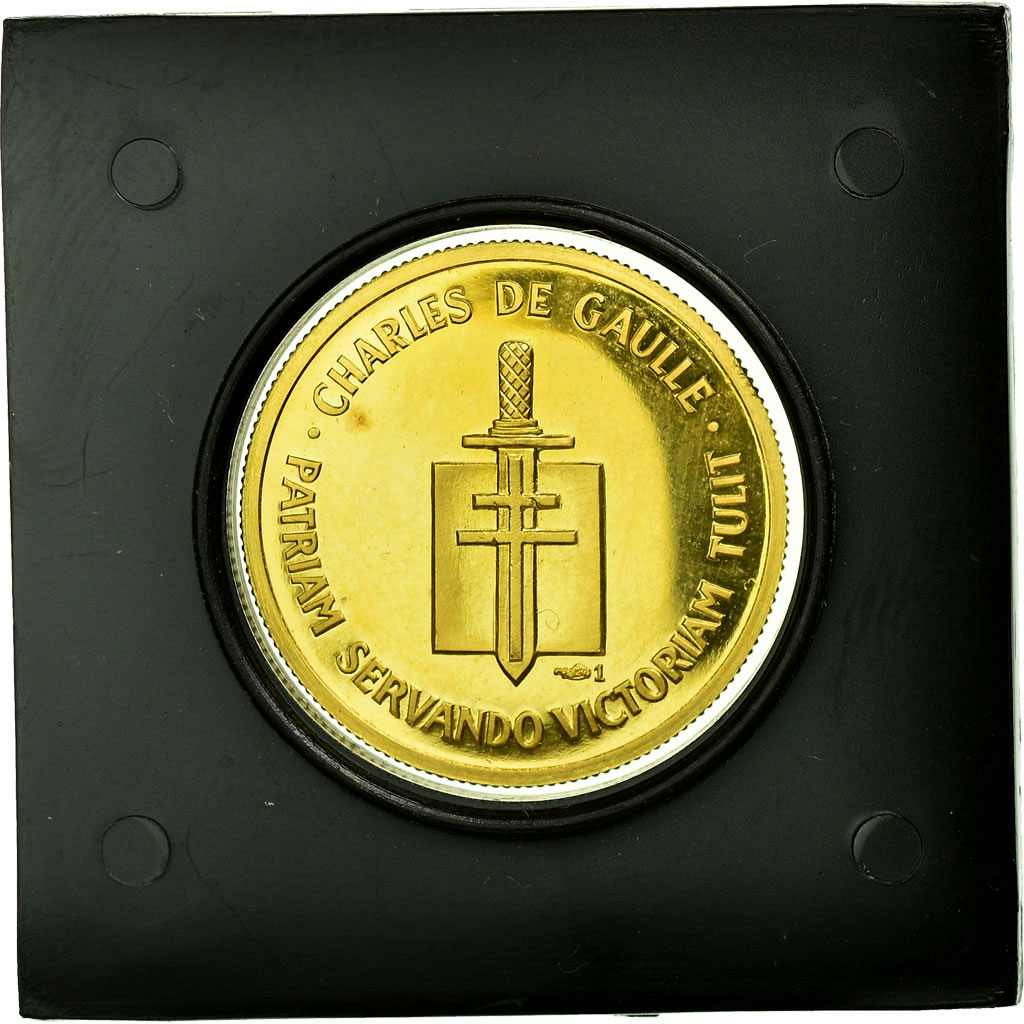 France, Medal, Résistance, Charles de Gaulle, , Gold | Tokens & Medals