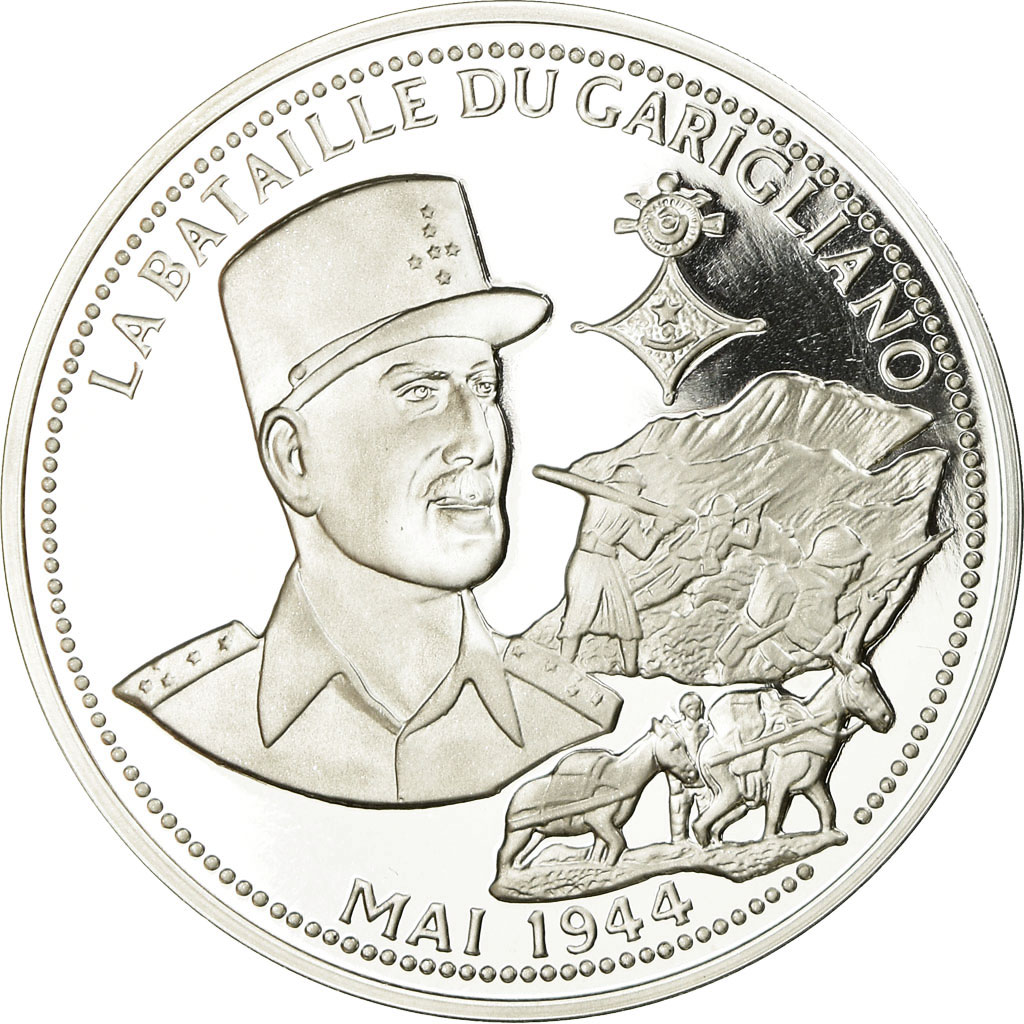 France, Medal, La Bataille du Garigliano, , Silver