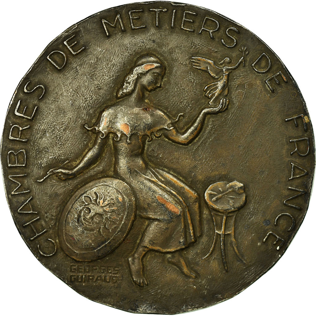 France, Medal, Chambre de métiers de France, Guiraud, , Bronze