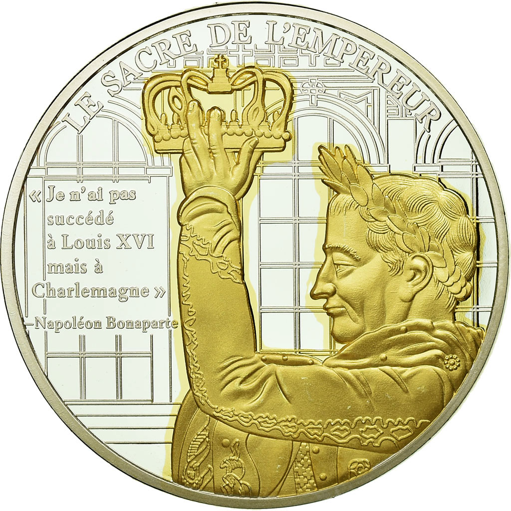 France, Medal, Le Sacre de Napoléon Bonaparte, , Copper Plated Silver