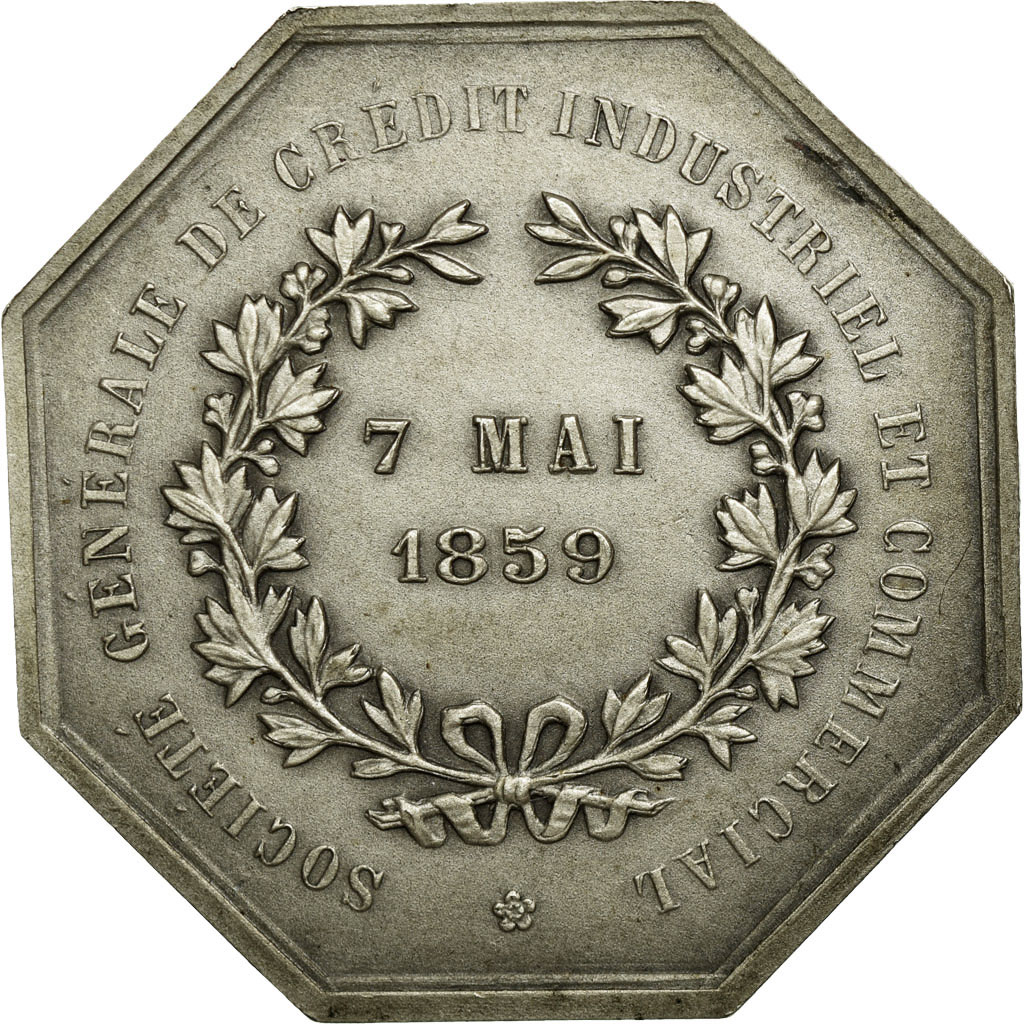 France, Token, Industry, 1859, , Silver