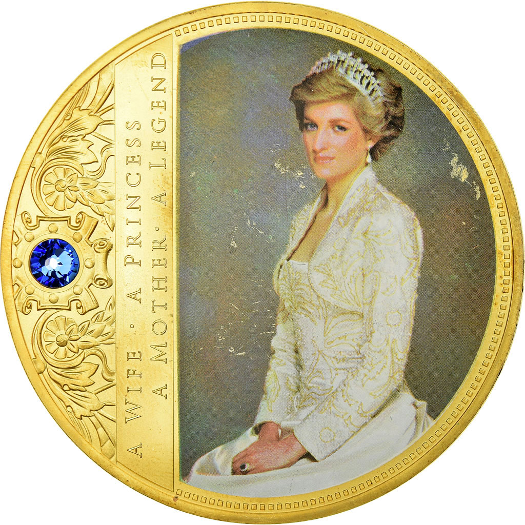 United Kingdom , Medal, Portraits de la Princesse Diana, , Copper Gilt