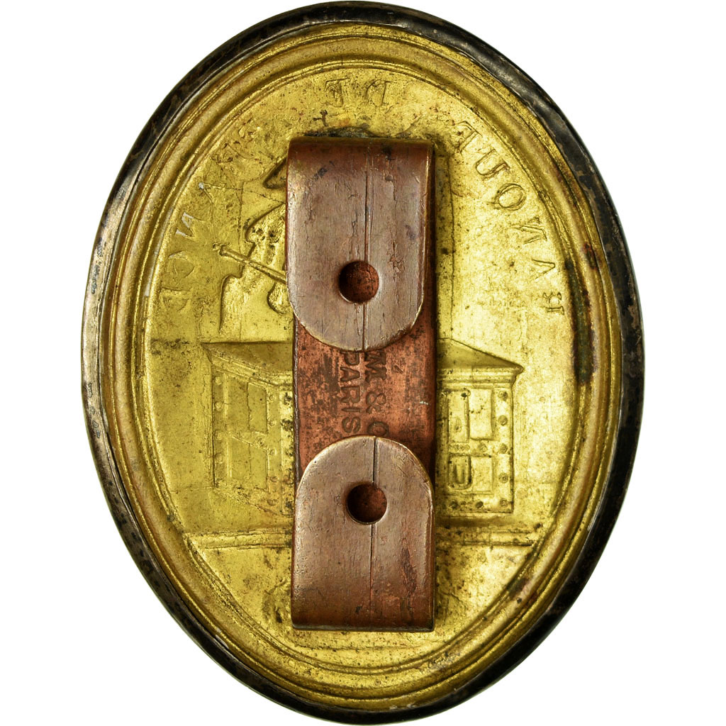 France, Medal, Boucle de Ceinturon Banque de France, , Silver Plated