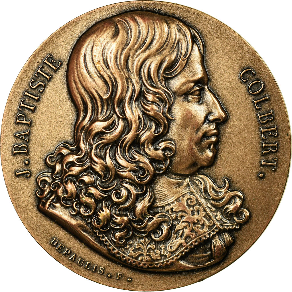 France, Medal, Colbert, Chambre de Commerce de Reims, 2003, Depaulis, 