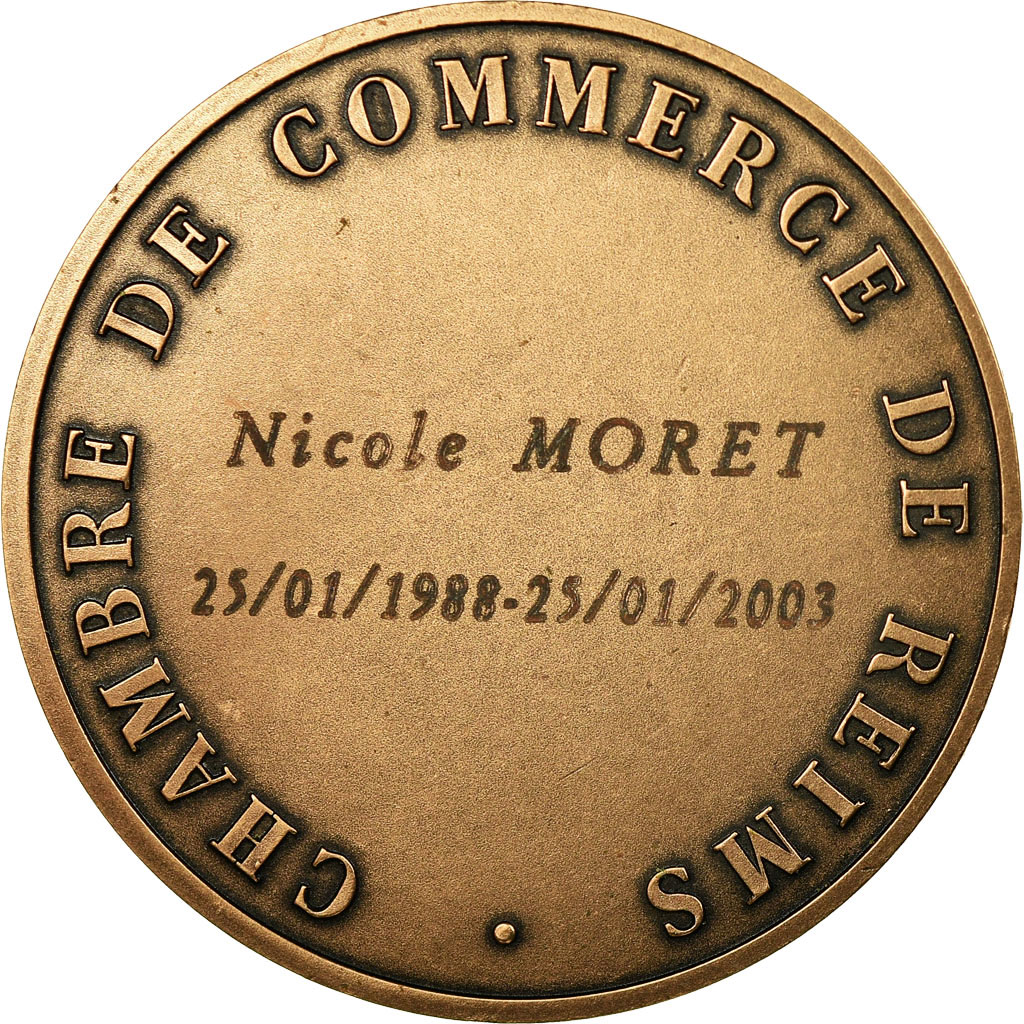 France, Medal, Colbert, Chambre de Commerce de Reims, 2003, Depaulis, 