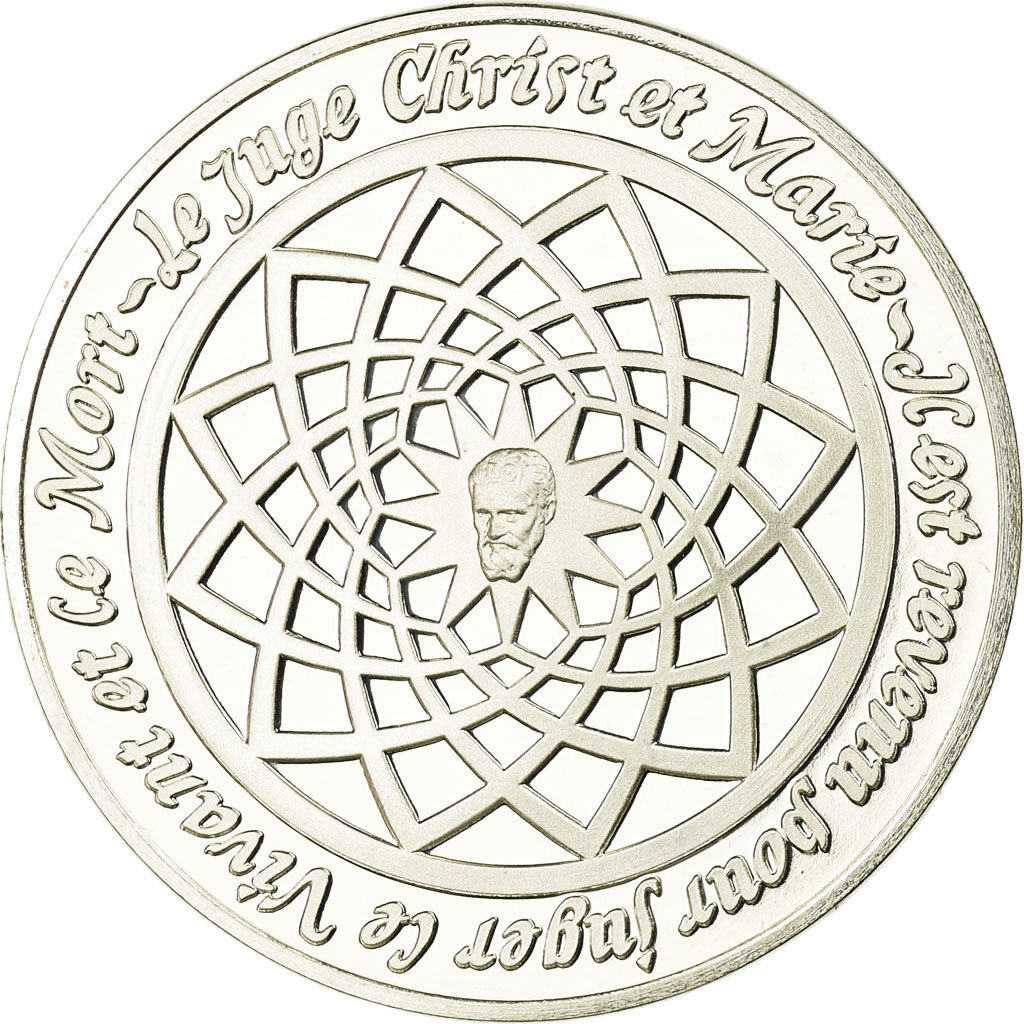France, Medal, Peinture, Michel Ange, le Juge Christ et Marie, Monassi, 
