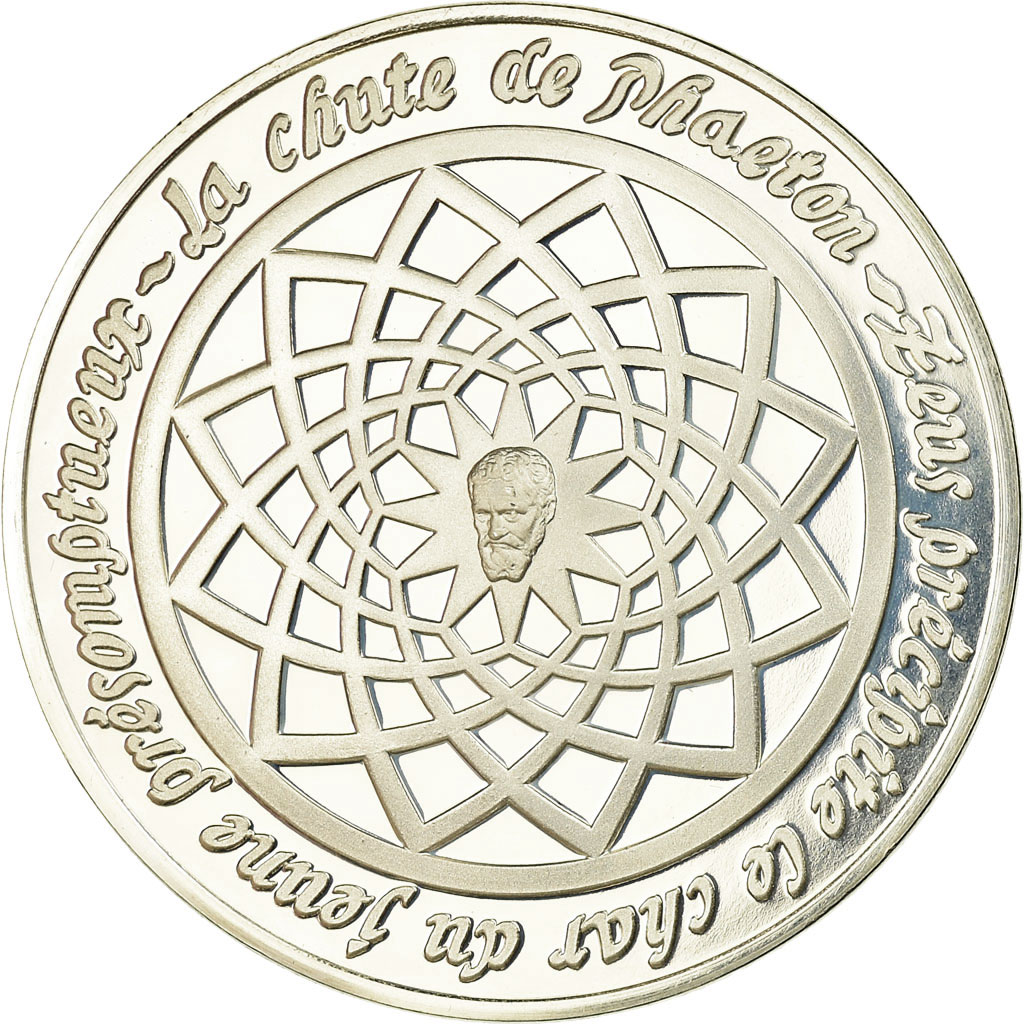 France, Medal, Peinture, Michel Ange, la Chute de Phaeton, Monassi, 