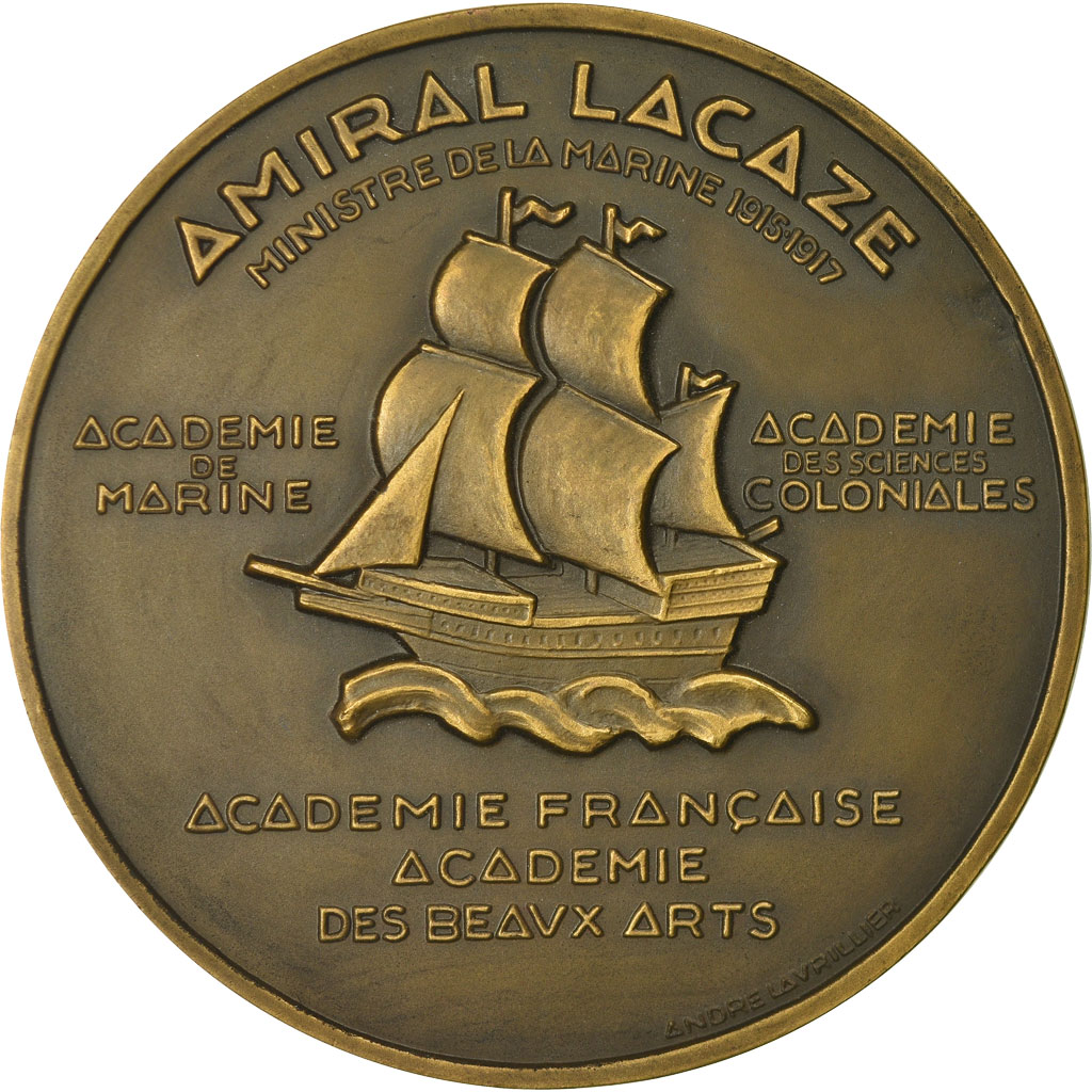 Frankrijk, Medaille, Amiral Lacaze, Ministre de la Marine, Shipping, Lavrillier