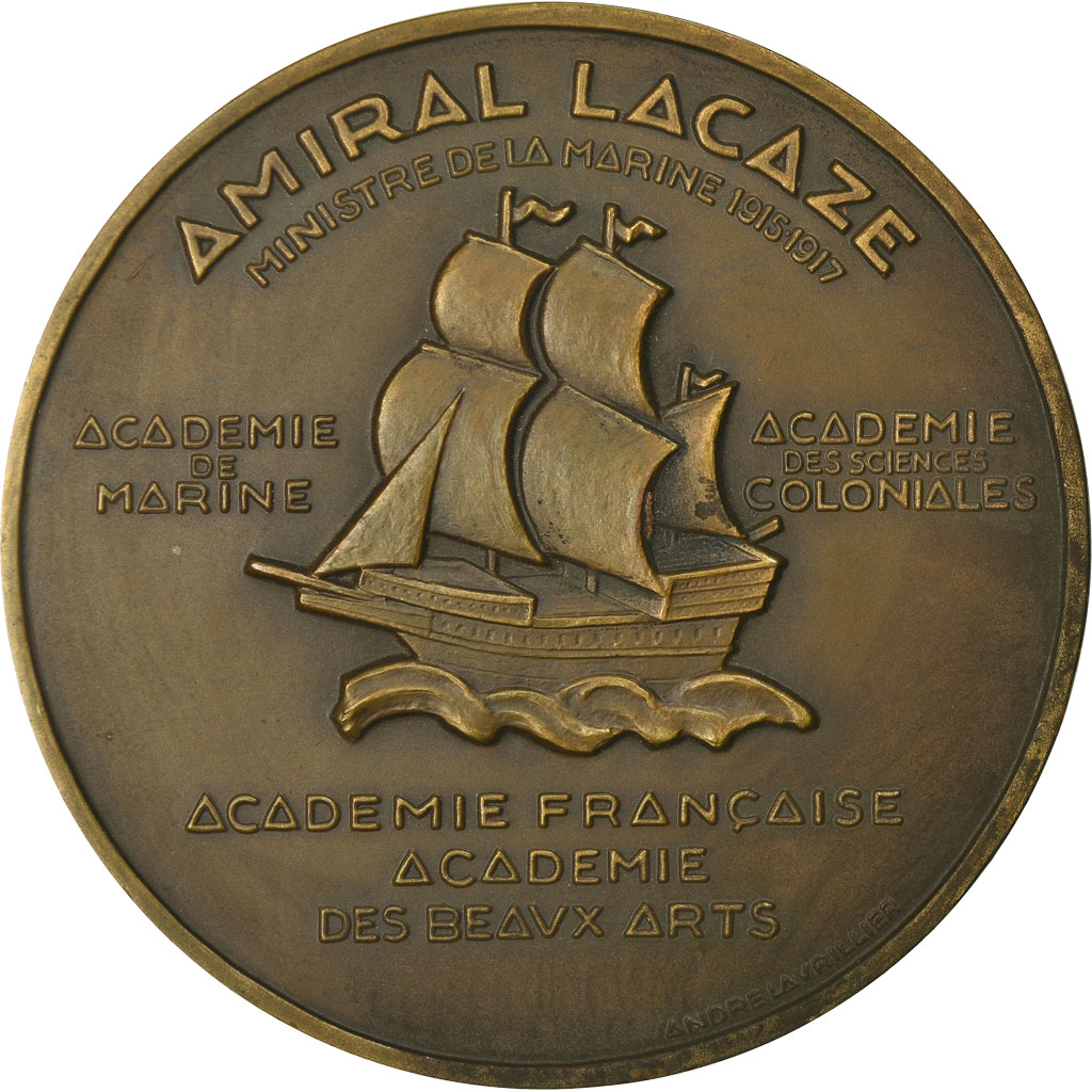 Frankrijk, Medaille, Amiral Lacaze, Ministre de la Marine, Shipping, Lavrillier