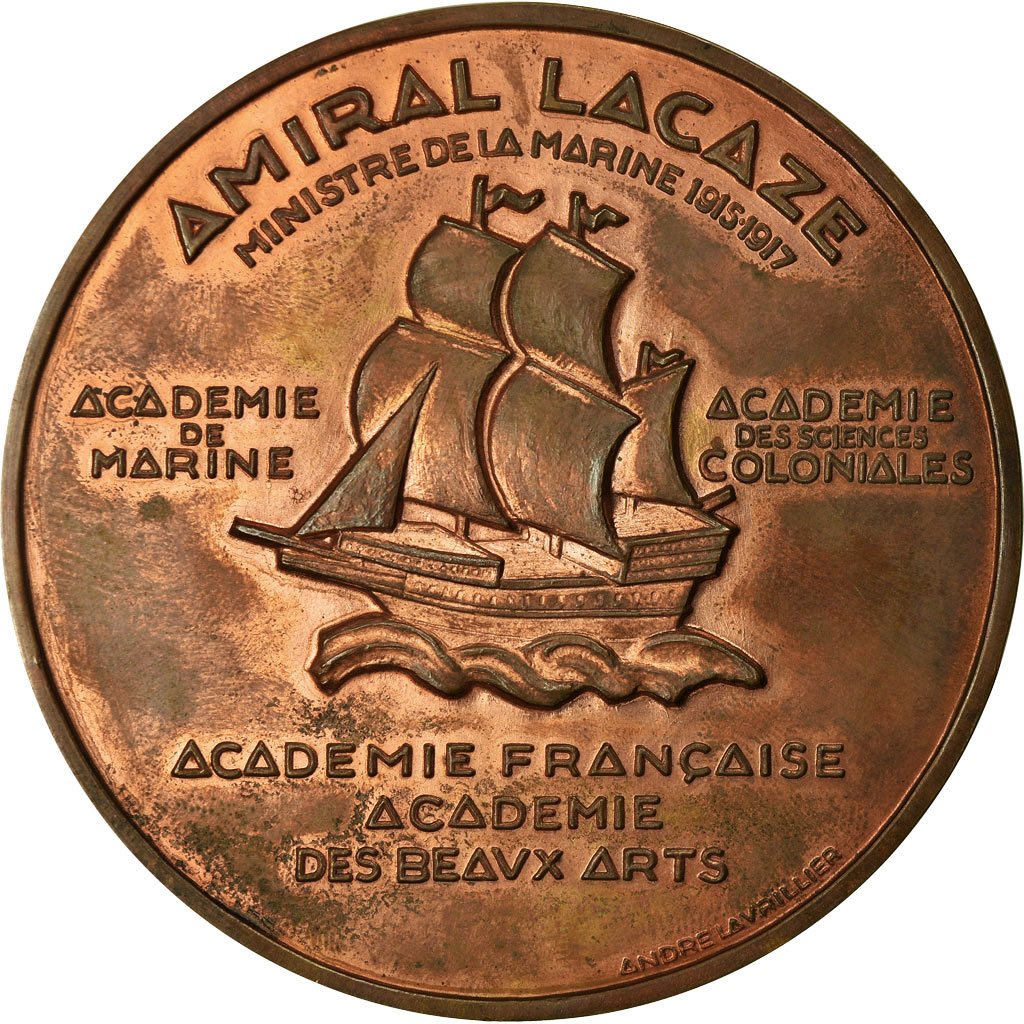 Frankrijk, Medaille, Amiral Lacaze, Ministre de la Marine, Shipping, Lavrillier