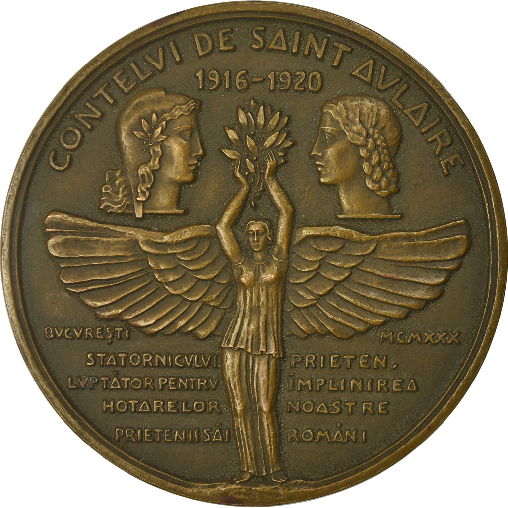 France, Medal, Auguste, Comte de Saint-Aulaire, 1930, Lavrillier, 