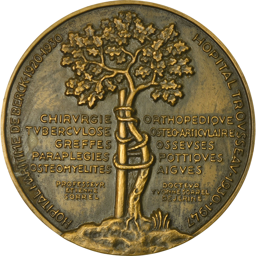 France, Medal, Docteur Etienne Sorrel, Académie de Chirurgie, Lavrillier