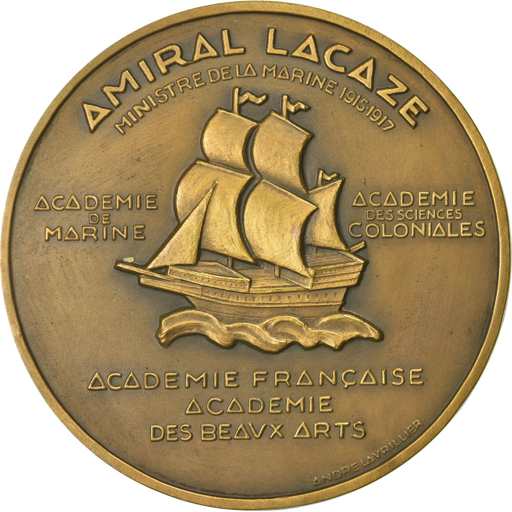 Frankrijk, Medaille, Amiral Lacaze, Ministre de la Marine, Shipping, Lavrillier