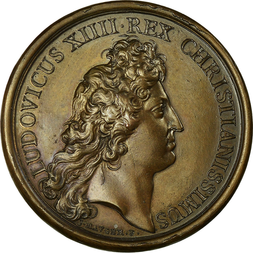 France, Medal, Louis XIV, La Clémence du Roi, 1666, Mauger, , Bronze