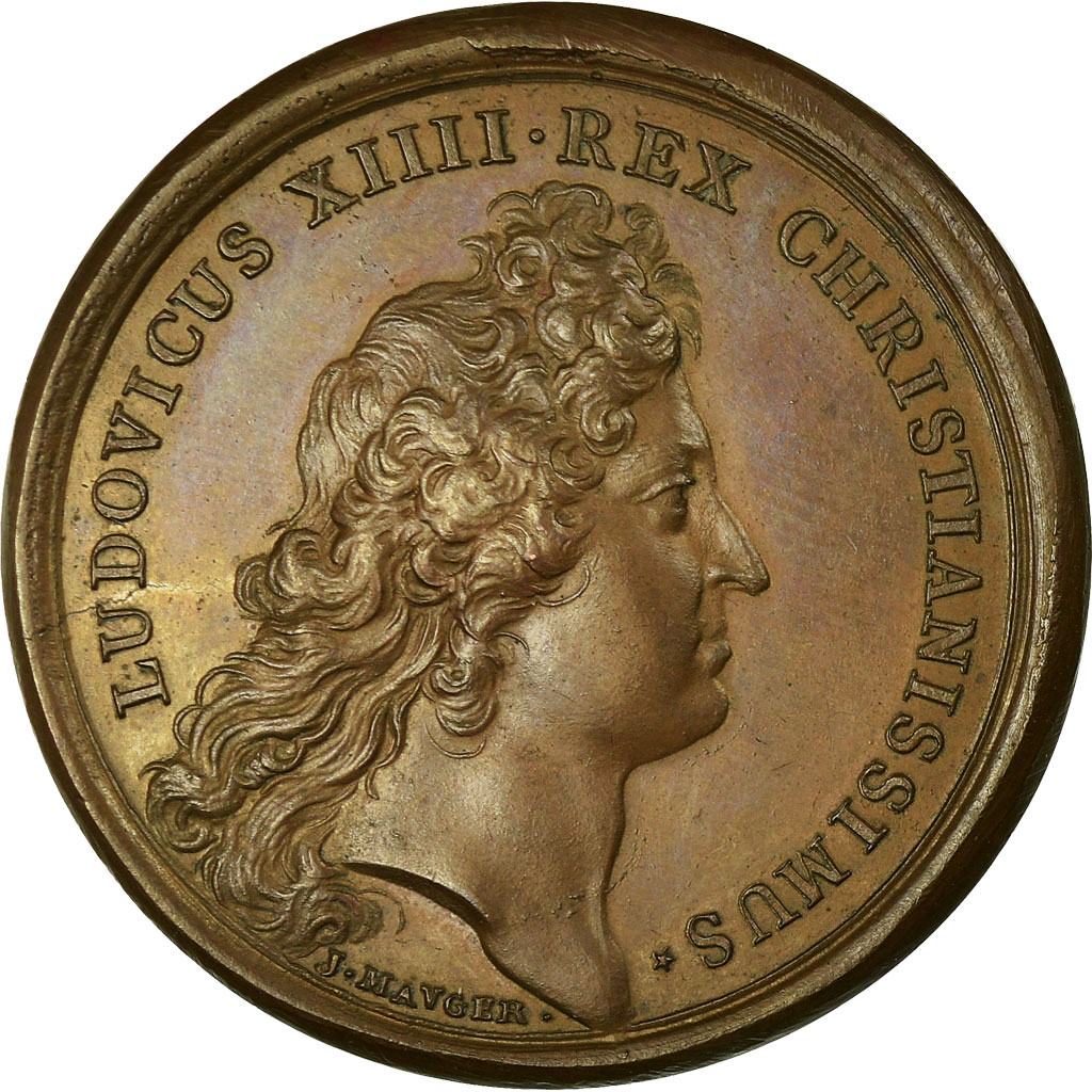 Frankrijk, Medaille, Port de Rochefort, Louis XIV, 1666, Mauger, PR, Bronze