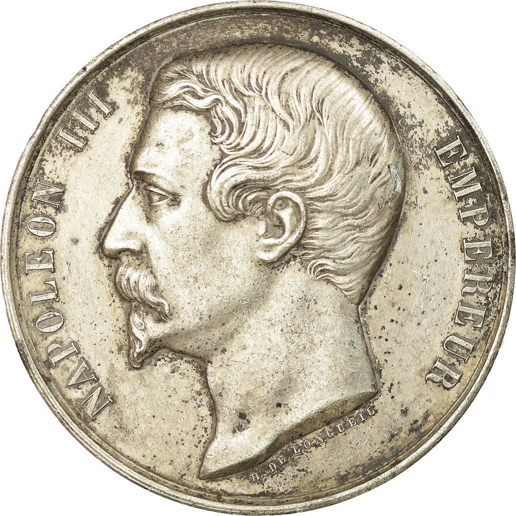 France, Medal, Napoléon III, Sociétéd'Agriculture d'Indre-et-Loire, De