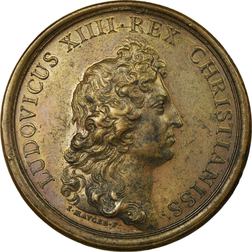 Frankrijk, Medaille, Louis XIV, Etablissement des Manufactures, 1664, Mauger
