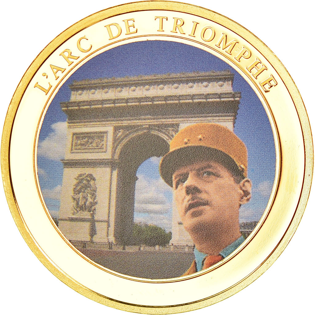 France, Medal, L'Arc de Triomphe, History, , Copper Gilt