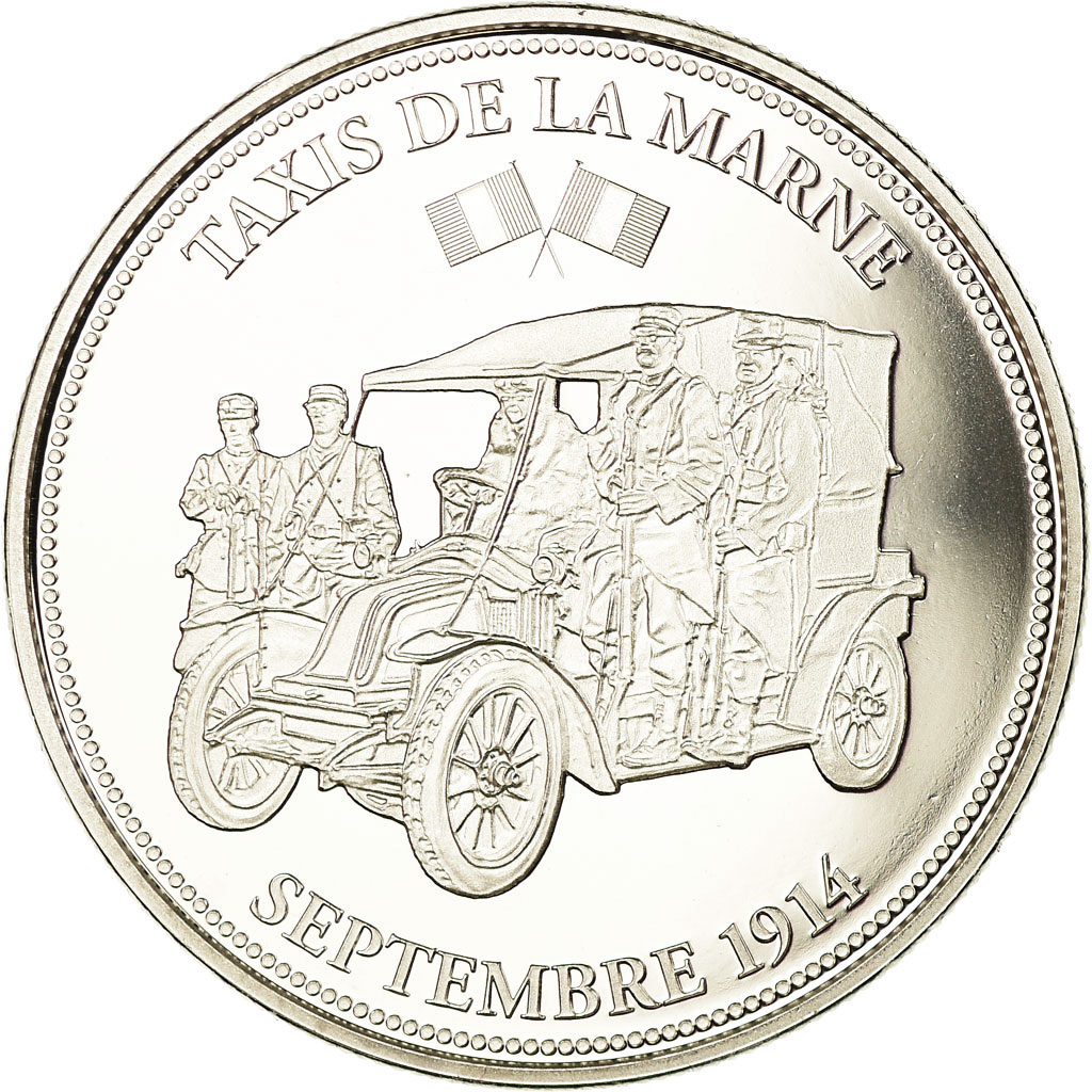 France, Medal, Centenaire de la Première Guerre Mondiale, Taxis de la Marne