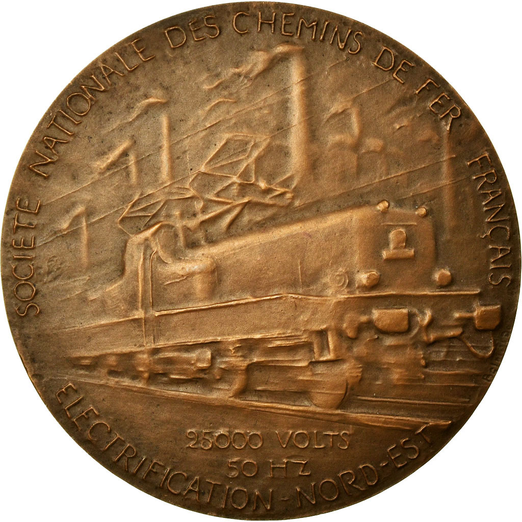 Frankrijk, Medaille, Société Nationale des Chemins de Fer Français, 1955