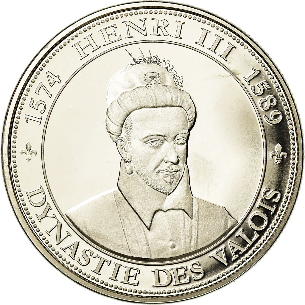 France, Medal, Les Rois de France, Henri III, , Copper-nickel