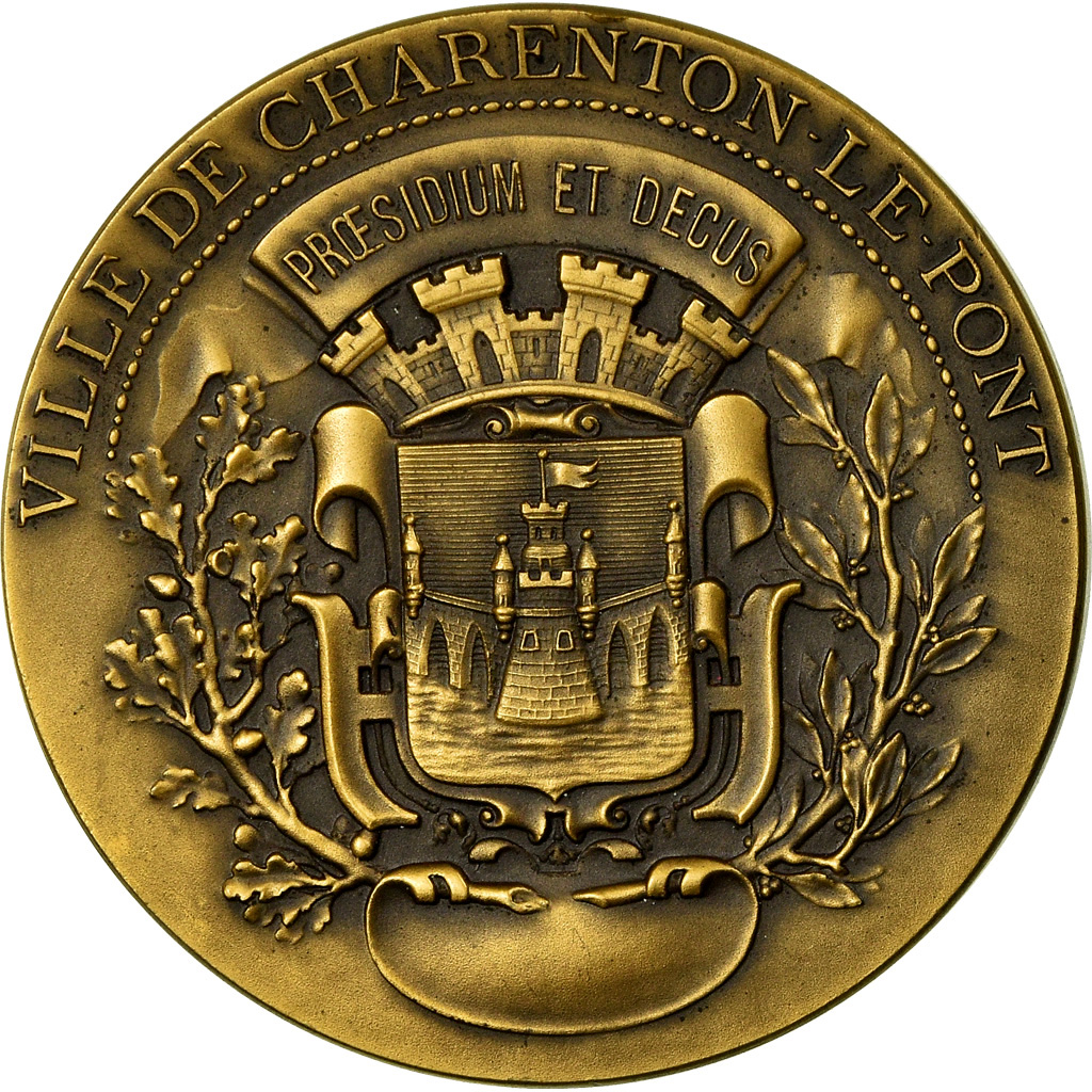 France, Medal, Ville de Charenton-le-Pont, Ile-de-France, Rivet, , Bronze