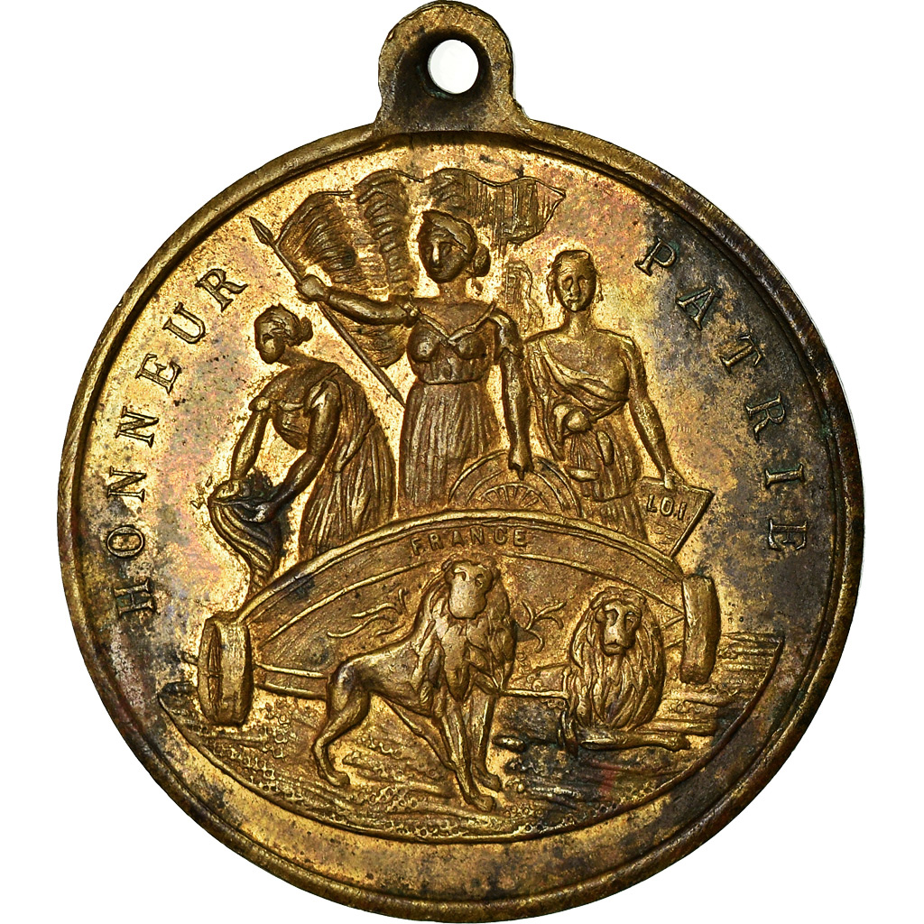 France, Medal, Centenaire de la levée du siège de Lille, History, 1892