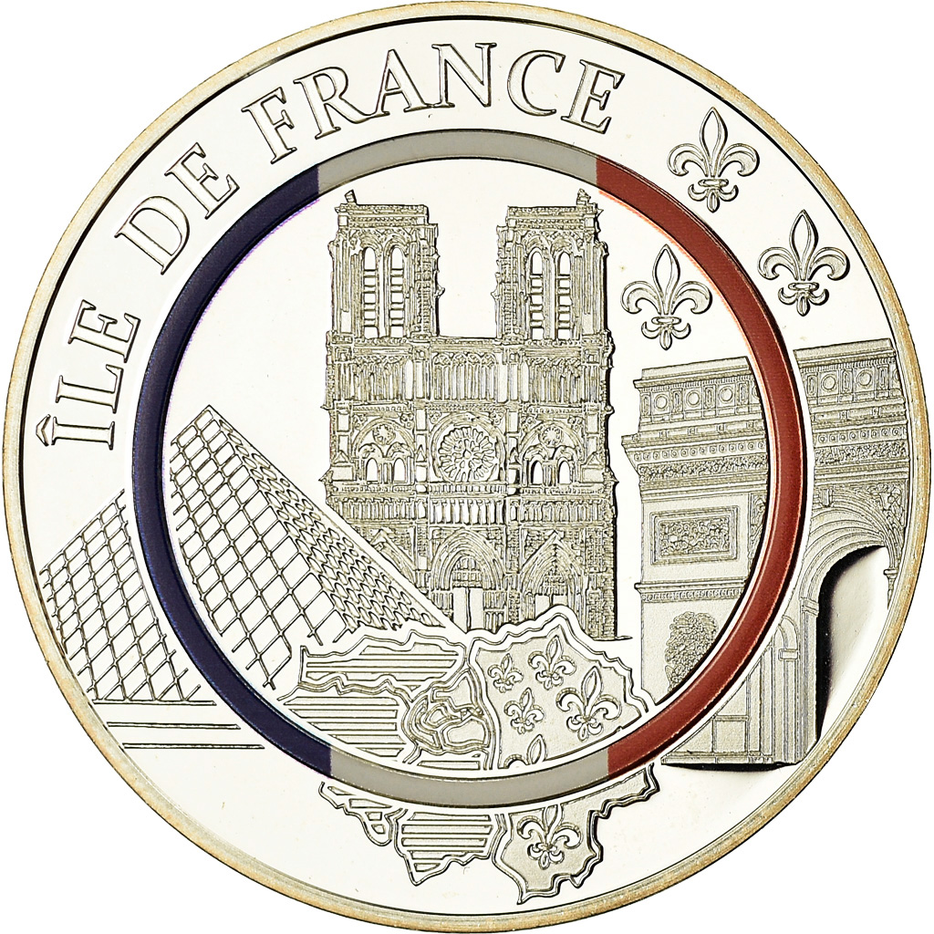 France, Medal, Ile-de-France, Geography, , Silver